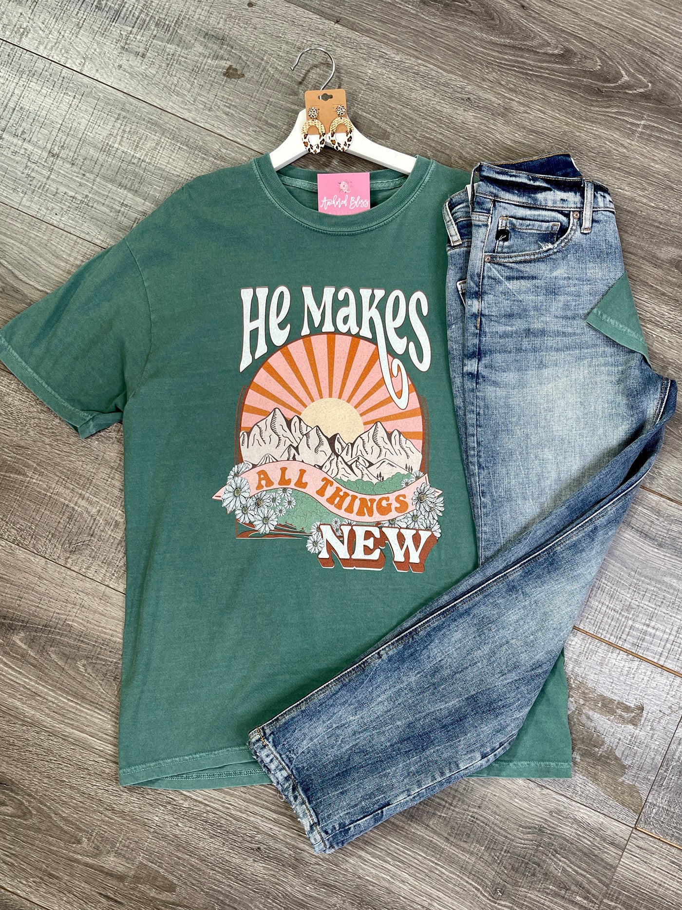 He Makes All Things New Graphic Tee-Harps & Oli-Shop Anchored Bliss Women's Boutique Clothing Store
