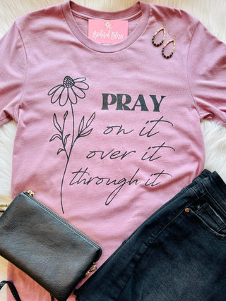 Pray On It Graphic Tee-Harps & Oli-Shop Anchored Bliss Women's Boutique Clothing Store