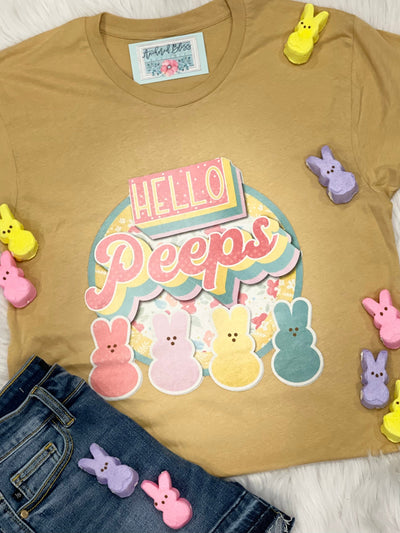 Hello Peeps Graphic Tee-Harps & Oli-Shop Anchored Bliss Women's Boutique Clothing Store