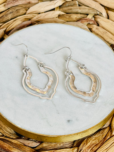 For The Time Being Earrings • Silver-DMC-Shop Anchored Bliss Women's Boutique Clothing Store