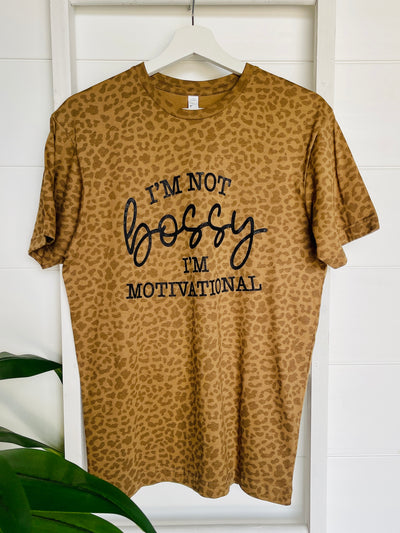 I'm Not Bossy I'm Motivational Graphic Tee-Harps & Oli Graphic Tees-Shop Anchored Bliss Women's Boutique Clothing Store