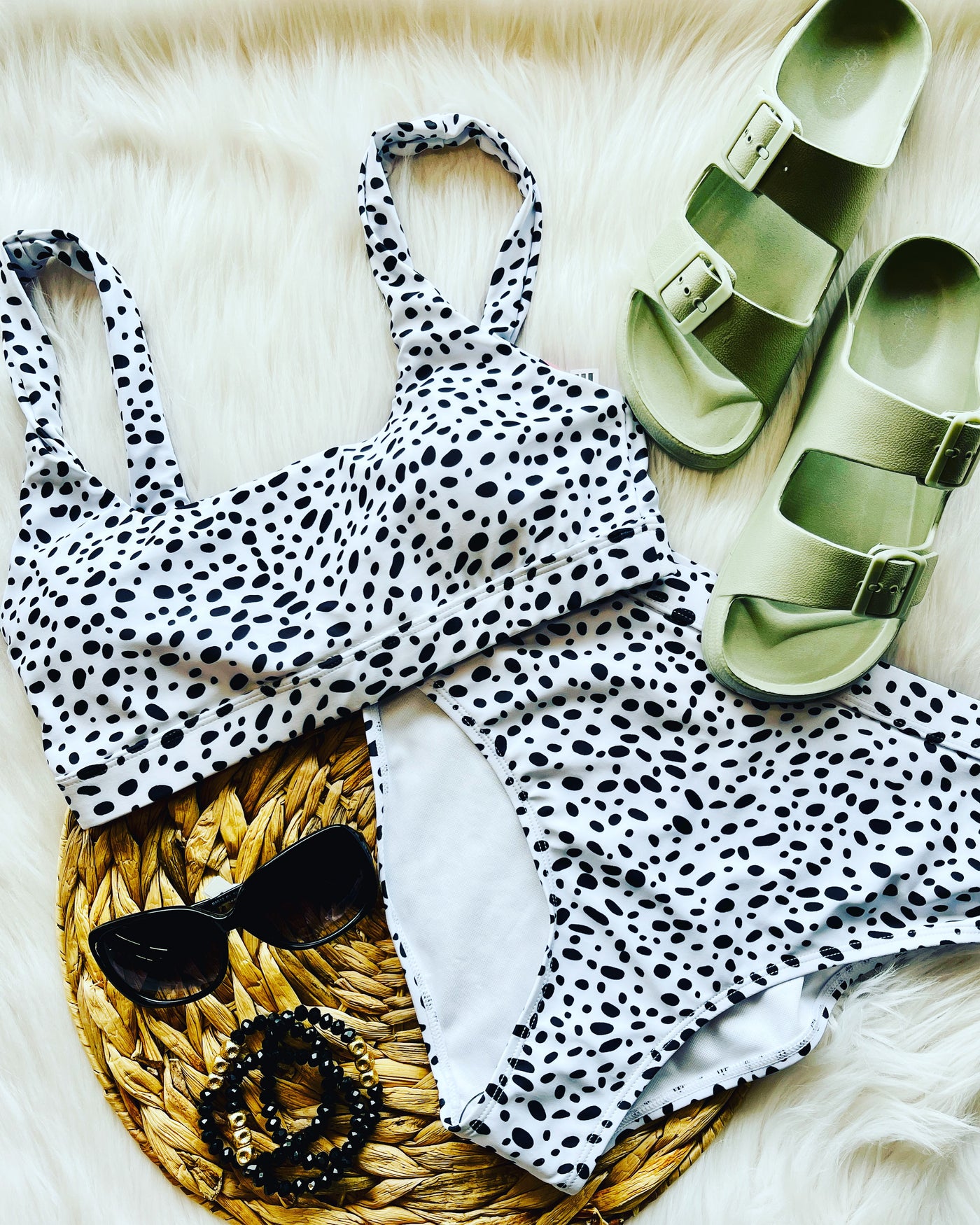 Sweeter Than Sunshine Swimsuit Bottoms • Dalmatian-Mack and Mal-Shop Anchored Bliss Women's Boutique Clothing Store