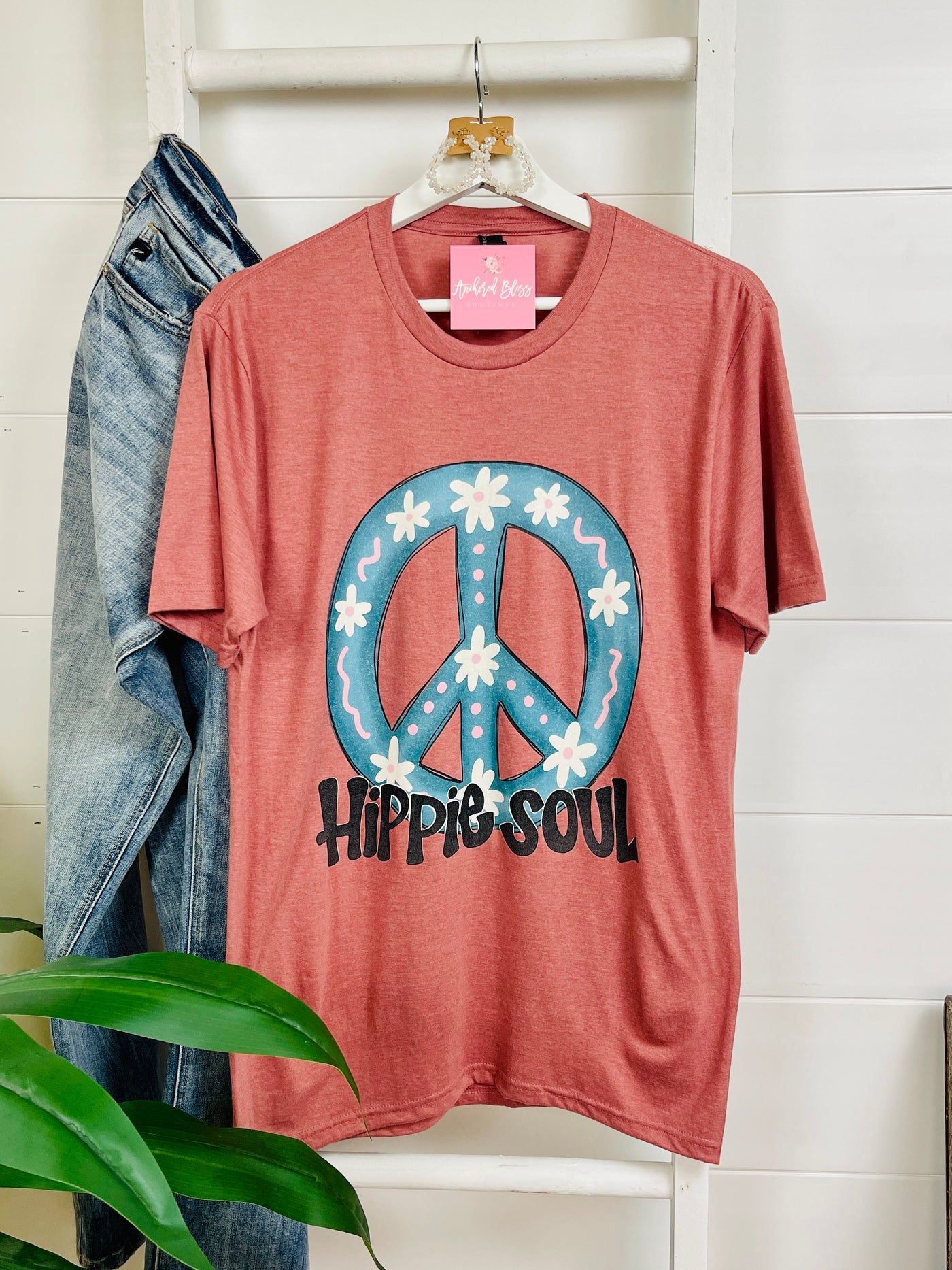 Hippie Soul Daisy Graphic Tee-Harps & Oli-Shop Anchored Bliss Women's Boutique Clothing Store