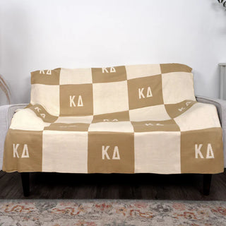 Sorority Acrylic Knit Checkered Blanket-Sorority Shop-Shop Anchored Bliss Women's Boutique Clothing Store