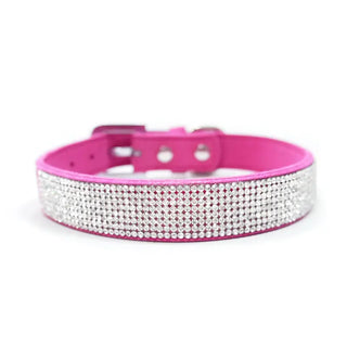 VIP Bling Pet Collars-Stacey Kluttz-Fuchsia Pink-XSmall-Shop Anchored Bliss Women's Boutique Clothing Store