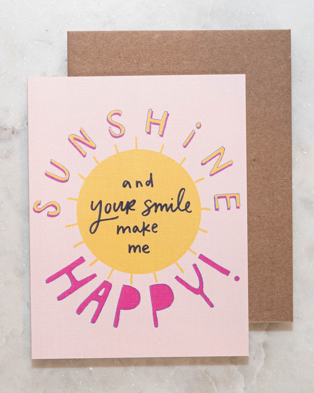 Sunshine Happy Greeting Card-Live Love Studio-Shop Anchored Bliss Women's Boutique Clothing Store