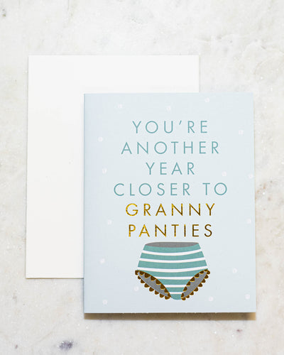 Granny Panties Birthday Card-Tracy Zelenuk-Shop Anchored Bliss Women's Boutique Clothing Store