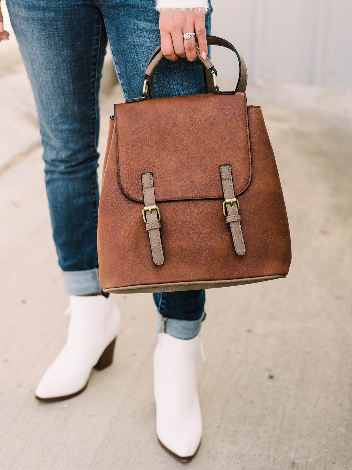 Brooks Backpack • Brown-Jen & Co.-Shop Anchored Bliss Women's Boutique Clothing Store