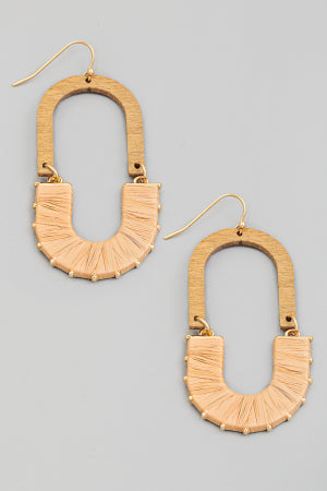 Arch Drop Hook Earrings • Natural-Fame Accessories-Shop Anchored Bliss Women's Boutique Clothing Store
