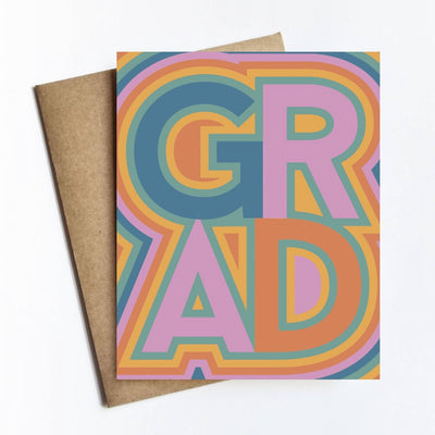 Grad Pattern Greeting Card-Tracy Zelenuk-Shop Anchored Bliss Women's Boutique Clothing Store