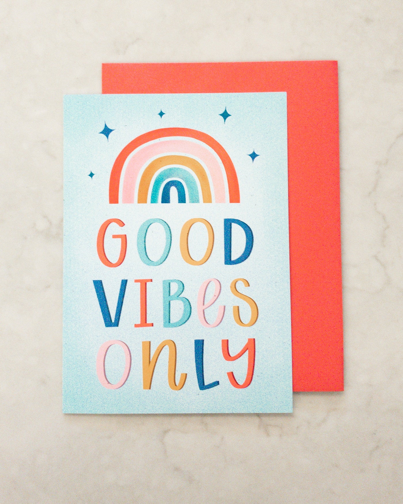 Good Vibes Only Greeting Card-Hennel Paper Co.-Shop Anchored Bliss Women's Boutique Clothing Store