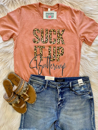 PRE-ORDER Suck It Up Buttercup Graphic Tee-Harps & Oli-Shop Anchored Bliss Women's Boutique Clothing Store