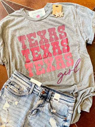 MADE TO ORDER Texas Girl Graphic Tee-Harps & Oli-Shop Anchored Bliss Women's Boutique Clothing Store