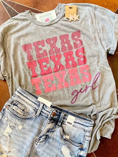 Texas Girl Graphic Tee-Harps & Oli-Shop Anchored Bliss Women's Boutique Clothing Store