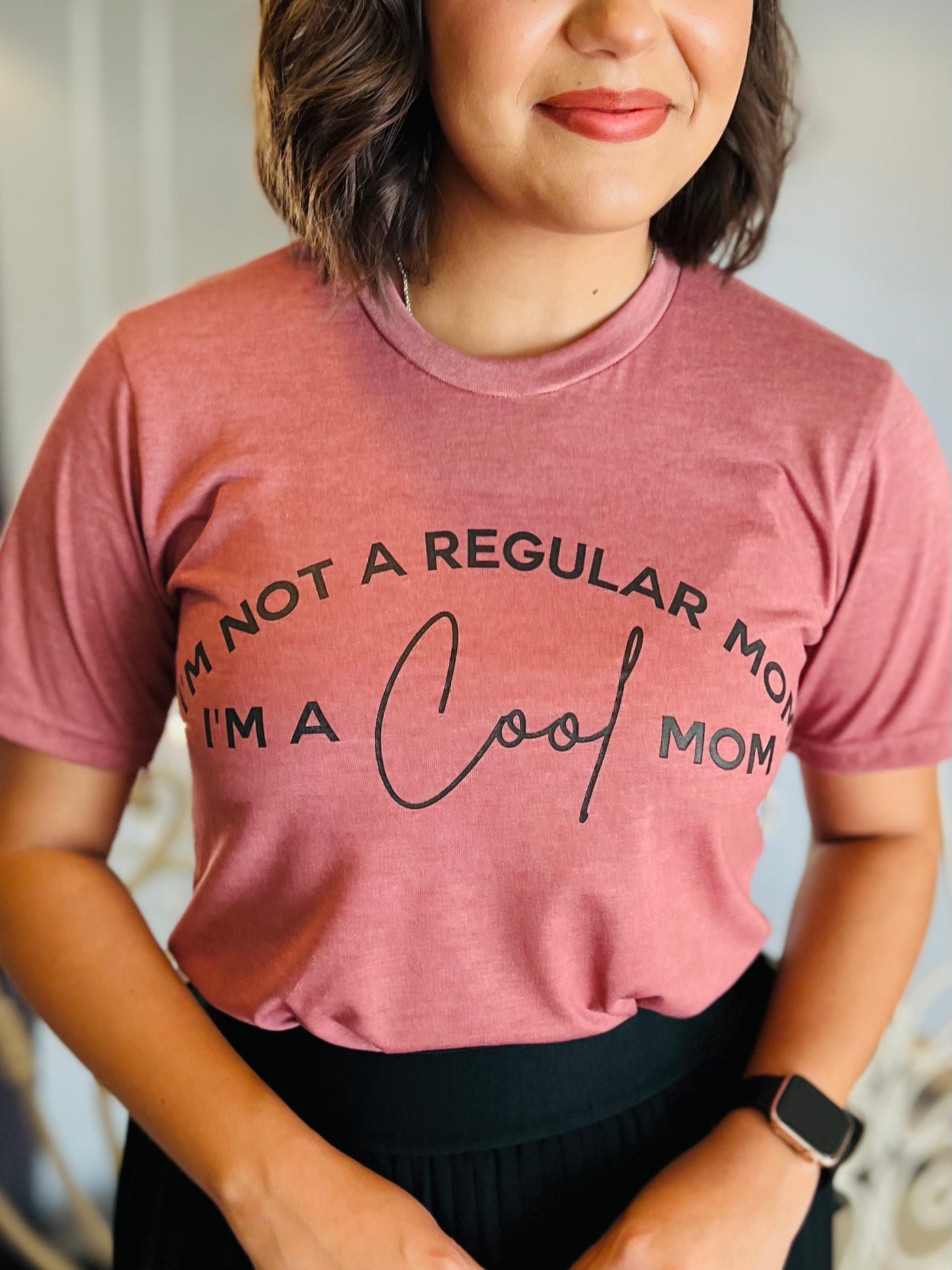 Not a Regular Mom Graphic Tee-Harps & Oli-Shop Anchored Bliss Women's Boutique Clothing Store
