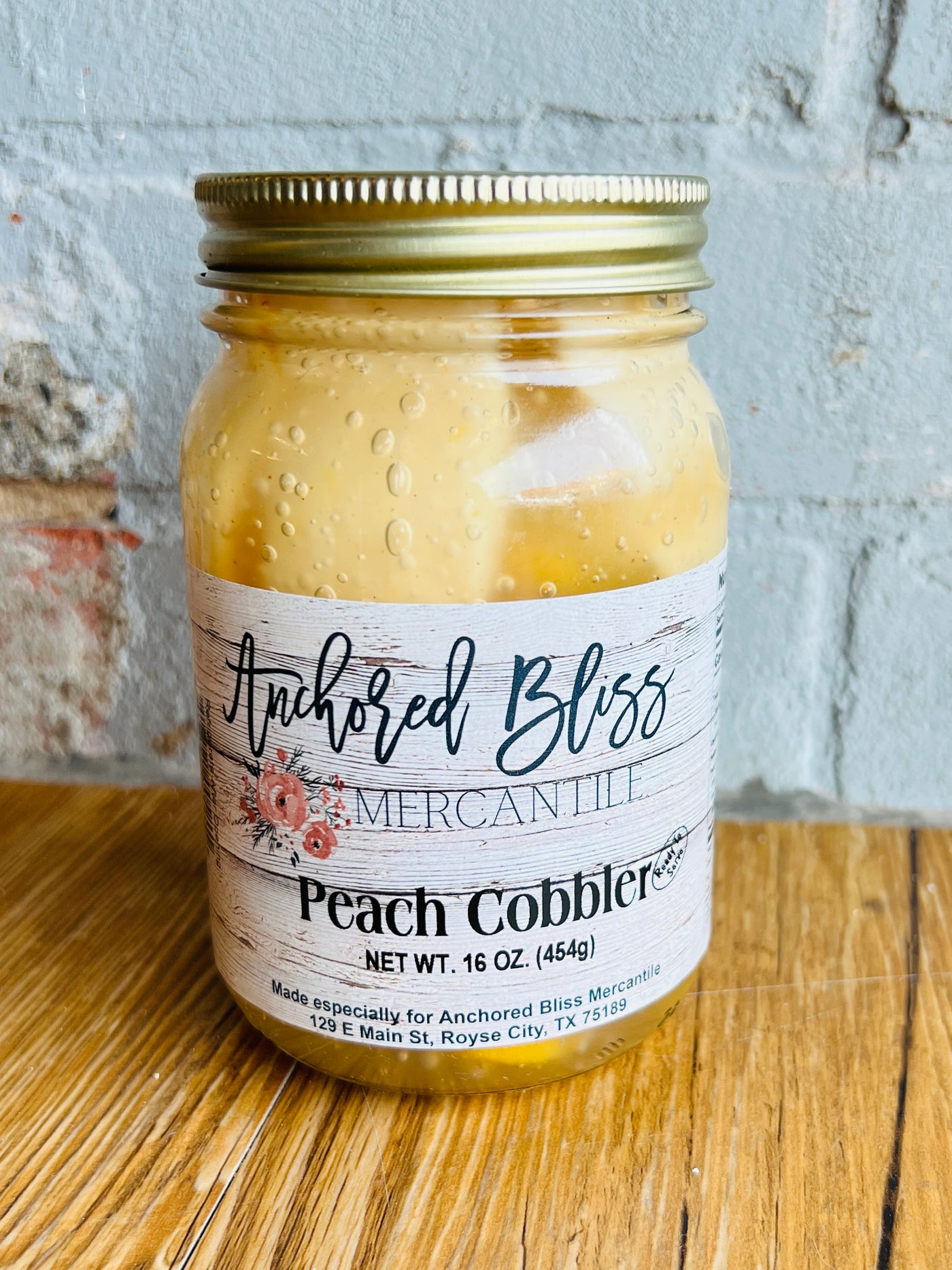 Anchored Bliss Peach Cobbler in a Jar-Gourmet Gardens Specialty Foods-Shop Anchored Bliss Women's Boutique Clothing Store