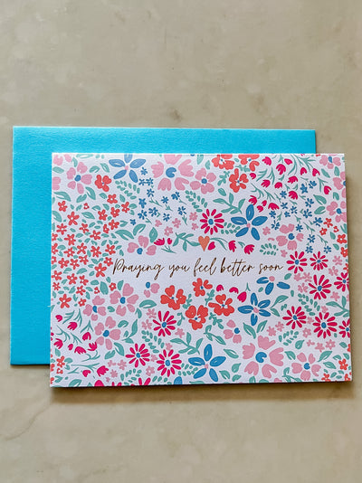 Feel Better Floral Greeting Card-Mary Square-Shop Anchored Bliss Women's Boutique Clothing Store