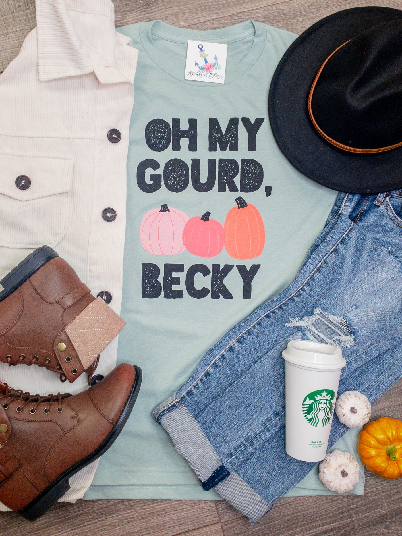 Oh My Gourd Becky Graphic Tee-Mugsby-Shop Anchored Bliss Women's Boutique Clothing Store
