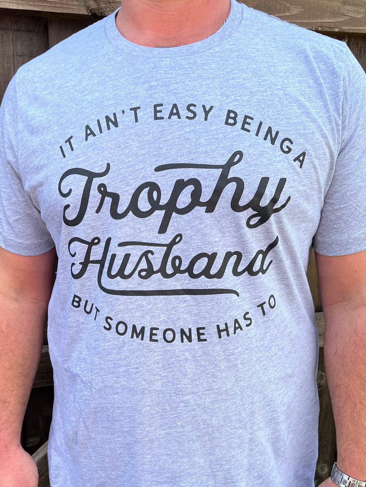 Trophy Husband Graphic Tee-Harps & Oli-Shop Anchored Bliss Women's Boutique Clothing Store