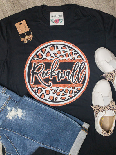 Rockwall Leopard Circle Graphic Tee-Harps & Oli-Shop Anchored Bliss Women's Boutique Clothing Store