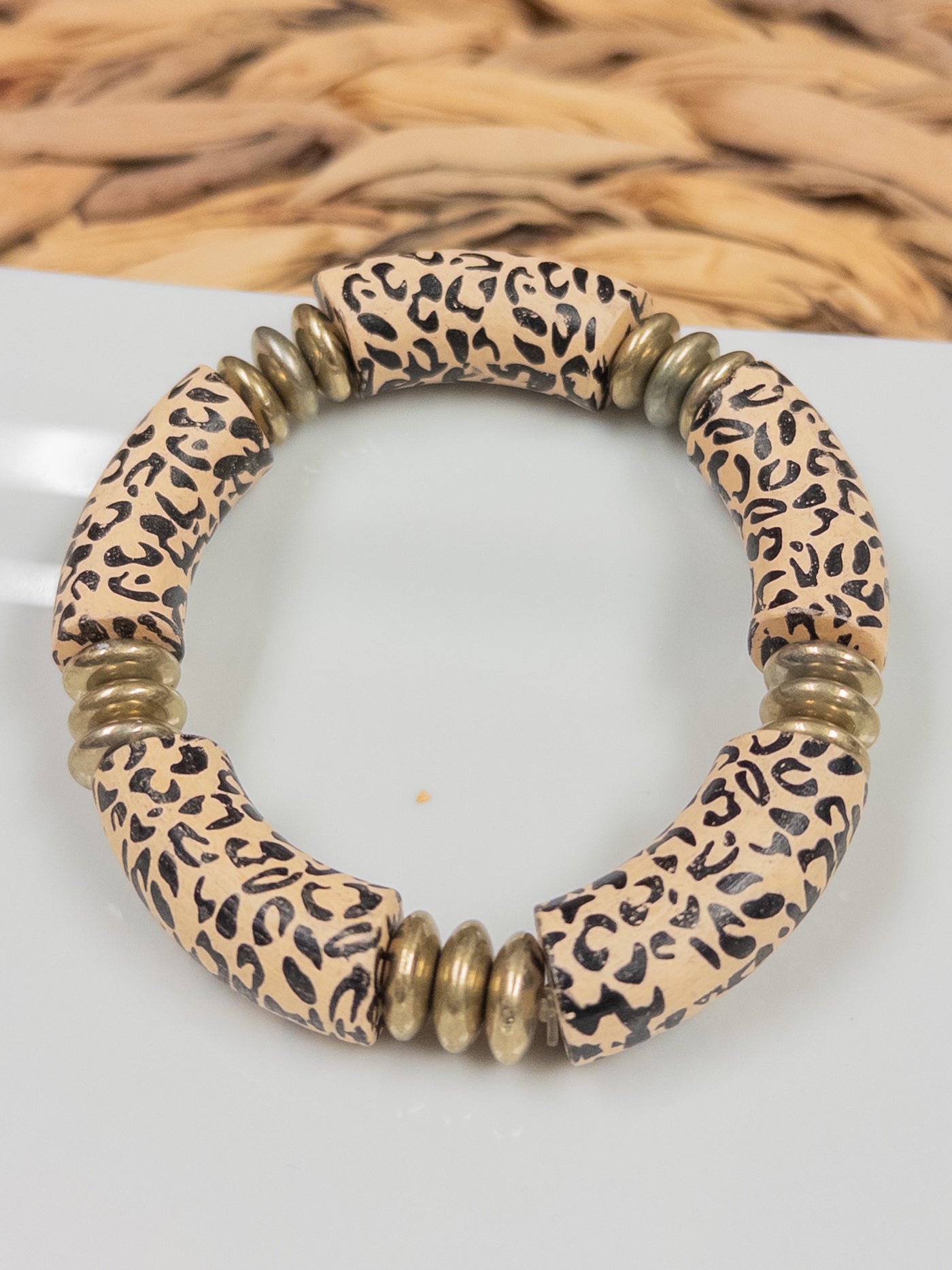 Get What You Need Leopard Bracelet-DMC-Beige-Shop Anchored Bliss Women's Boutique Clothing Store