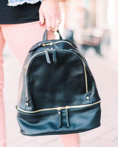 Ready To Go Backpack • Black-Jen & Co.-Shop Anchored Bliss Women's Boutique Clothing Store