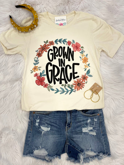 Grown in Grace Graphic Tee-Harps & Oli-Shop Anchored Bliss Women's Boutique Clothing Store