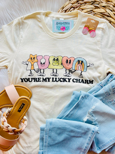 You're My Lucky Charm Graphic Tee-Harps & Oli-Shop Anchored Bliss Women's Boutique Clothing Store