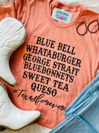 MADE TO ORDER Texas Forever Graphic Tee-Harps & Oli-Shop Anchored Bliss Women's Boutique Clothing Store