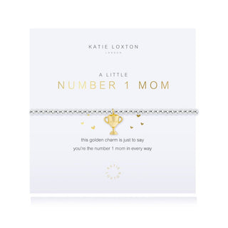 #1 Mom Bracelet • Silver-Katie Loxton-Shop Anchored Bliss Women's Boutique Clothing Store