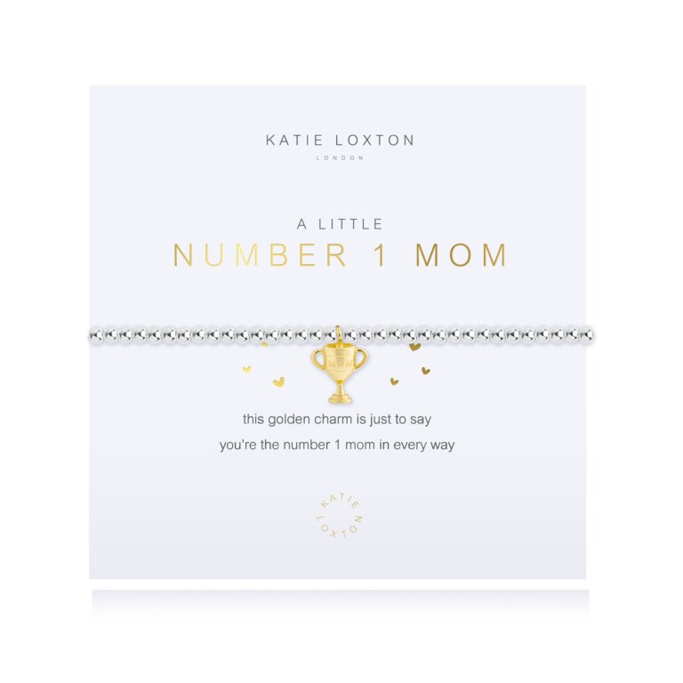 #1 Mom Bracelet • Silver-Katie Loxton-Shop Anchored Bliss Women's Boutique Clothing Store