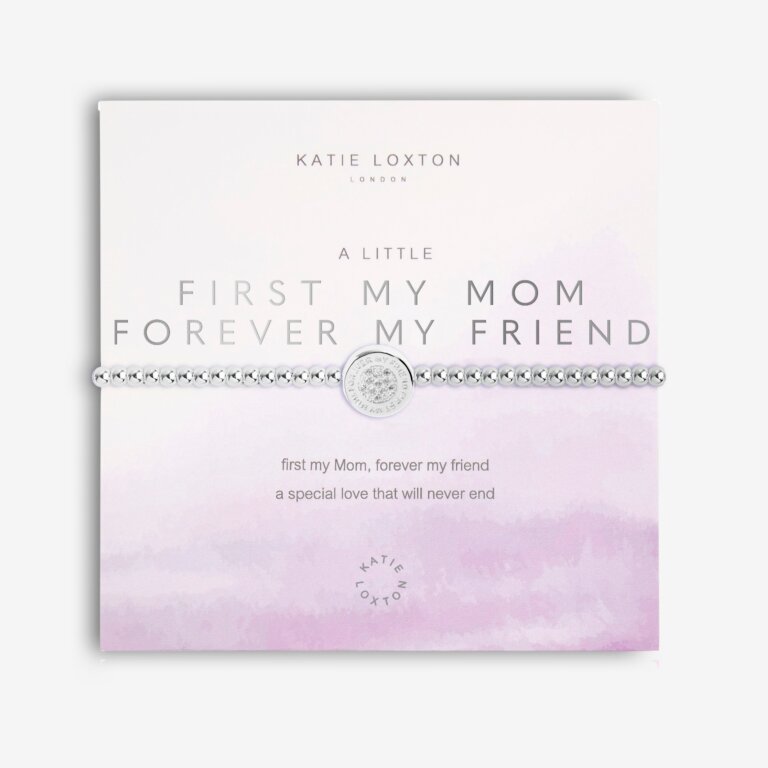 First My Mom Forever My Friend Bracelet • Silver-Katie Loxton-Shop Anchored Bliss Women's Boutique Clothing Store